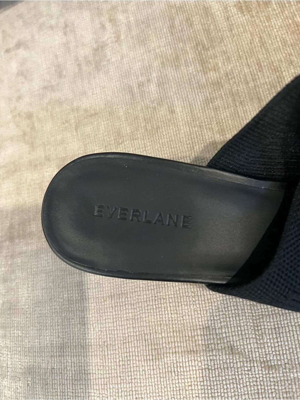Everlane Black Knit Slide Sandals - Picture 2 of 3